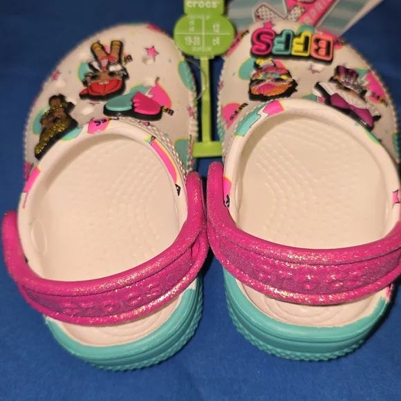 CROCS LOL Doll Pink and White Playful Clogs - Picture 8 of 8